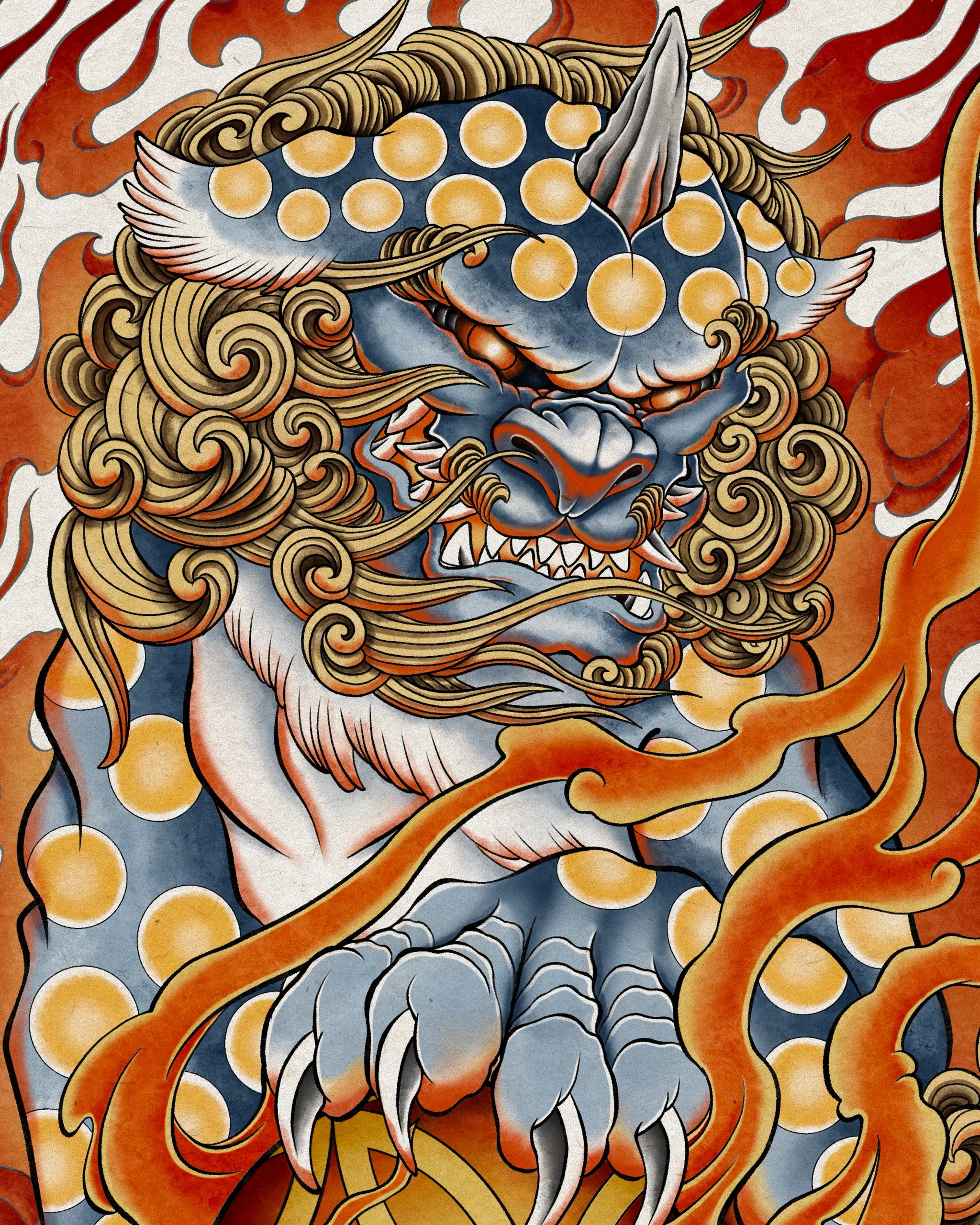 Haetae — Haetae tattoo detail